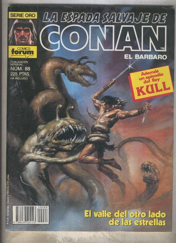 La Espada Salvaje de Conan primera edicion numero 088 (numerado 2 en trasera)