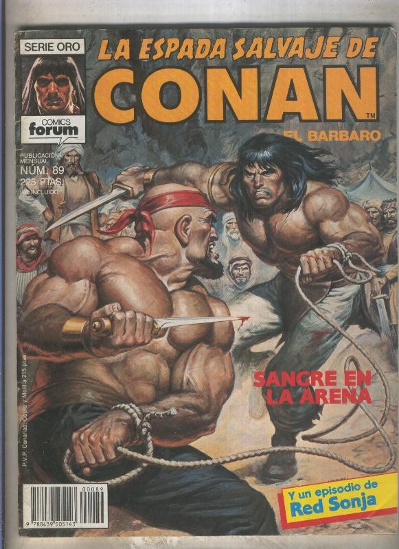 La Espada Salvaje de Conan primera edicion numero 089 (numerado 3 en trasera)
