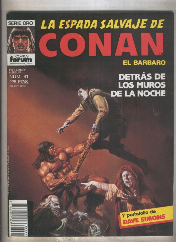 La Espada Salvaje de Conan primera edicion numero 091 (numerado 1 en trasera)