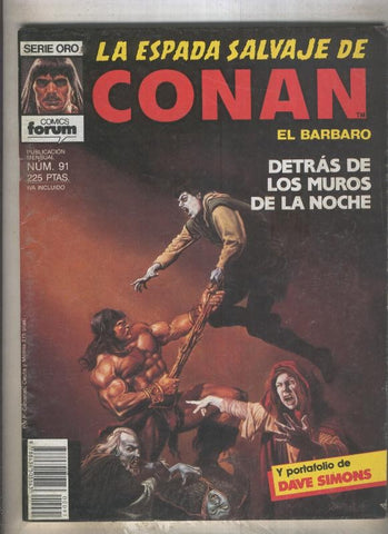 La Espada Salvaje de Conan primera edicion numero 091 (numerado 2 en trasera)