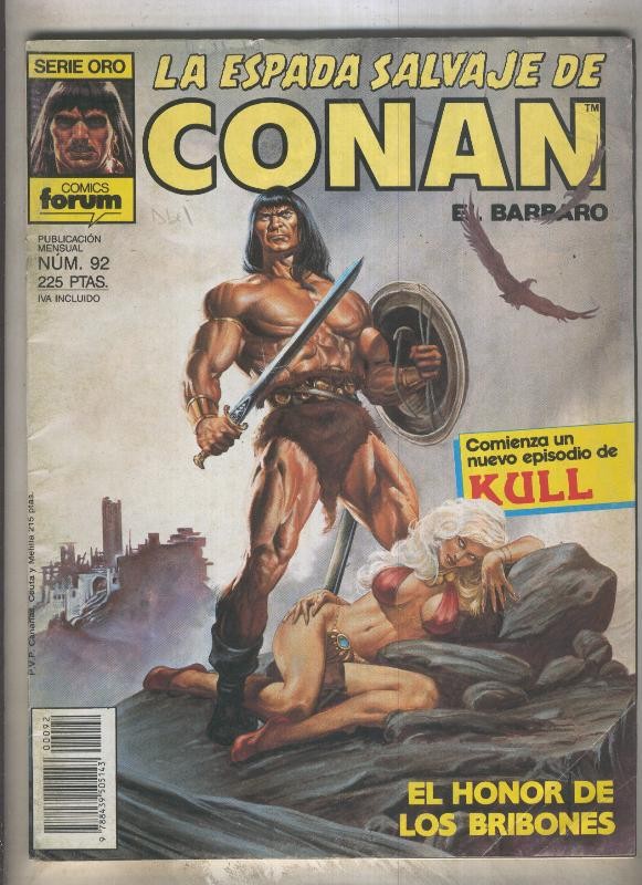 La Espada Salvaje de Conan primera edicion numero 092 (numerado 1 en trasera)