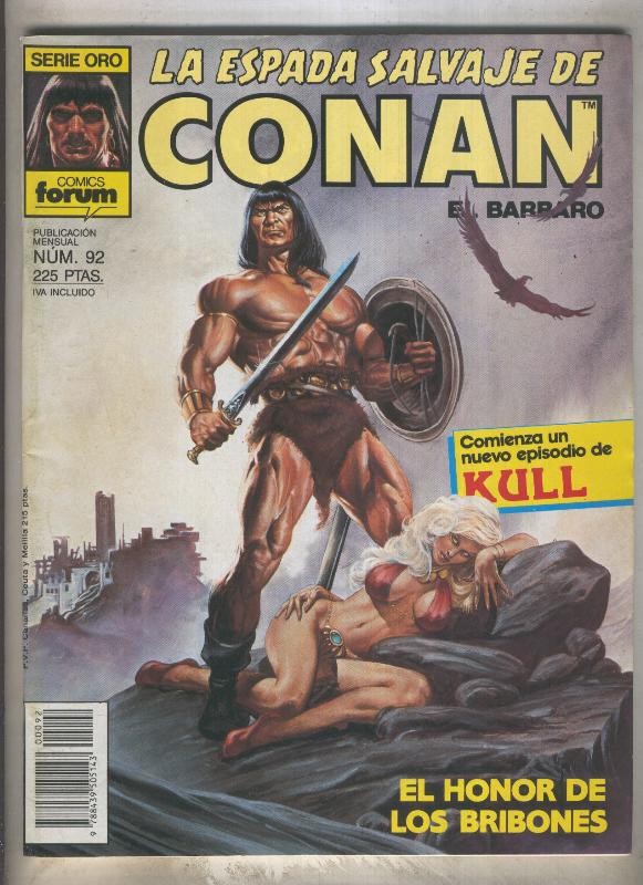 La Espada Salvaje de Conan primera edicion numero 092 (numerado 2 en trasera)