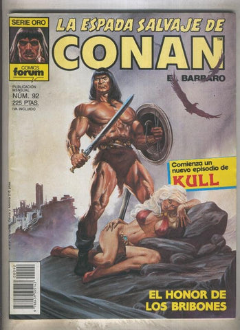 La Espada Salvaje de Conan primera edicion numero 092 (numerado 2 en trasera)
