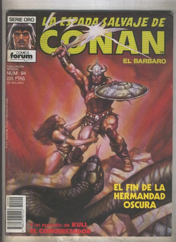 La Espada Salvaje de Conan primera edicion numero 094 (numerado 1 en trasera)