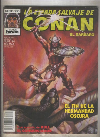 La Espada Salvaje de Conan primera edicion numero 094 (numerado 1 en trasera)