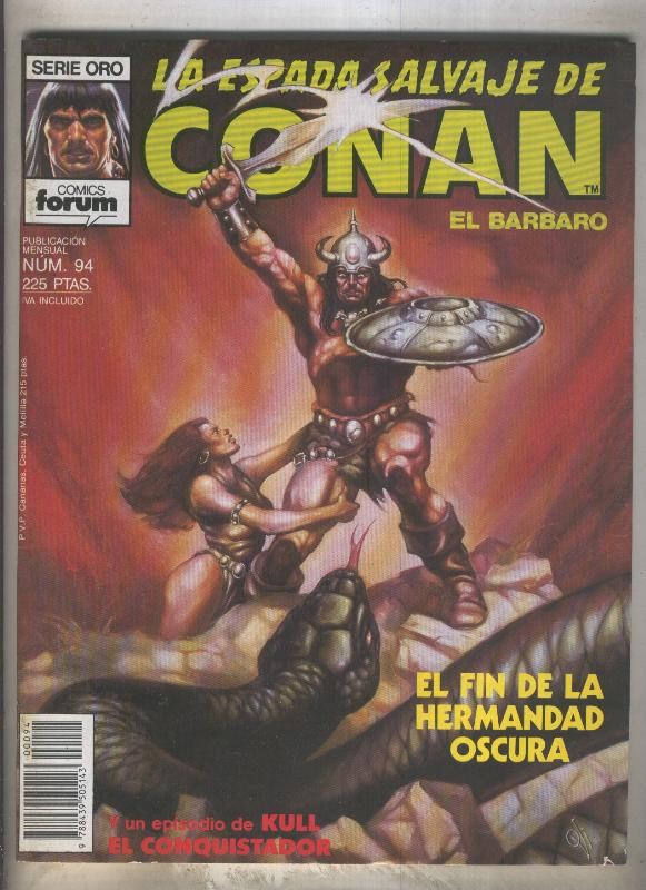 La Espada Salvaje de Conan primera edicion numero 094 (numerado 2 en trasera)