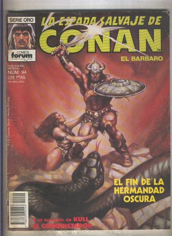 La Espada Salvaje de Conan primera edicion numero 094 (numerado 3 en trasera)