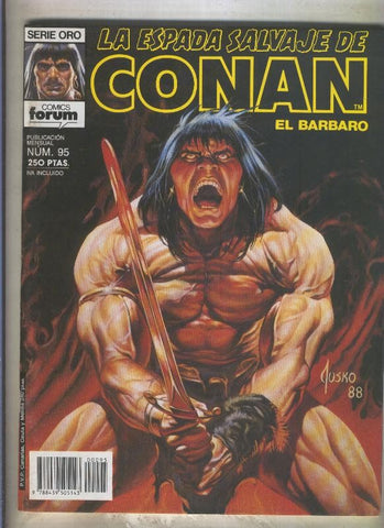 La Espada Salvaje de Conan primera edicion numero 095 (numerado 1 en trasera)