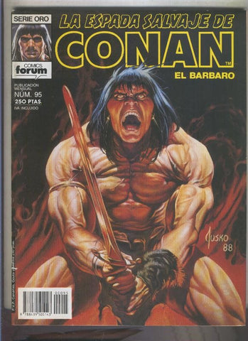 La Espada Salvaje de Conan primera edicion numero 095 (numerado 2 en trasera)