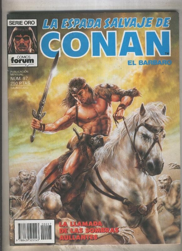 La Espada Salvaje de Conan primera edicion numero 097 (numerado 3 en trasera)