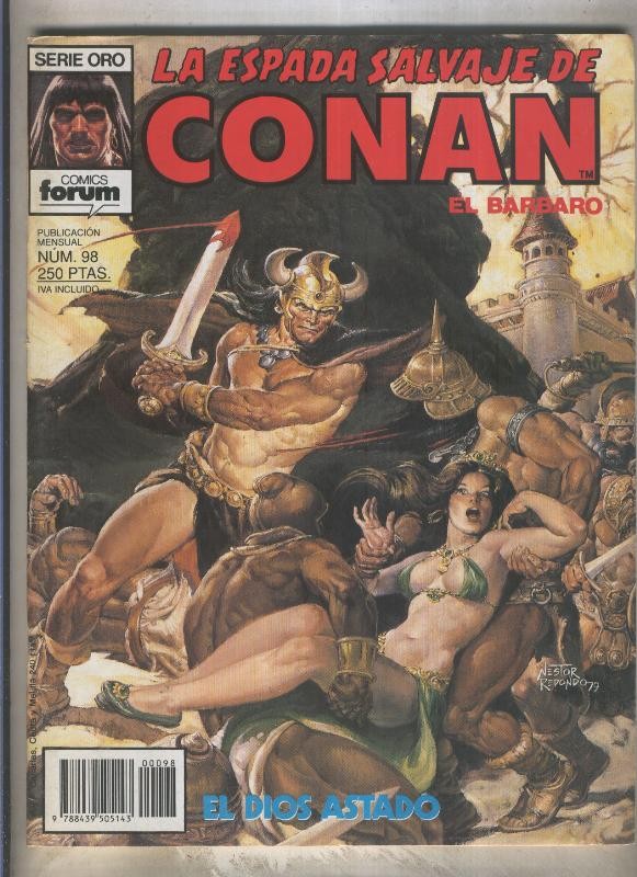La Espada Salvaje de Conan primera edicion numero 098 (numerado 3 en trasera)