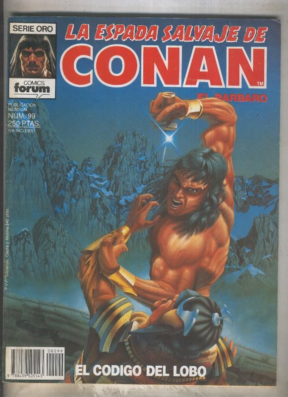 La Espada Salvaje de Conan primera edicion numero 099 (numerado 2 en trasera)