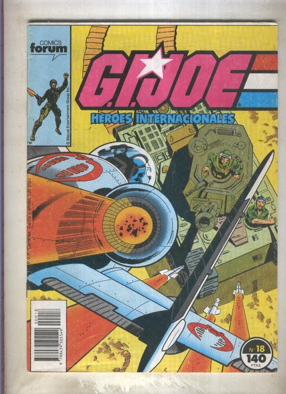 G.I.Joe (comando Gijoe) numero 18 (numerado 1 en trasera)