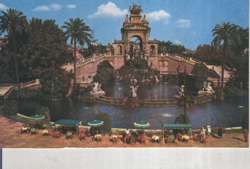 Postal 016033: Cascada del parque de la ciudadela en Barcelona