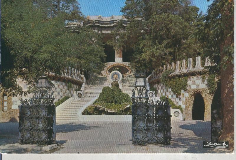 Postal 016036: Entrada al parque Guell en Barcelona