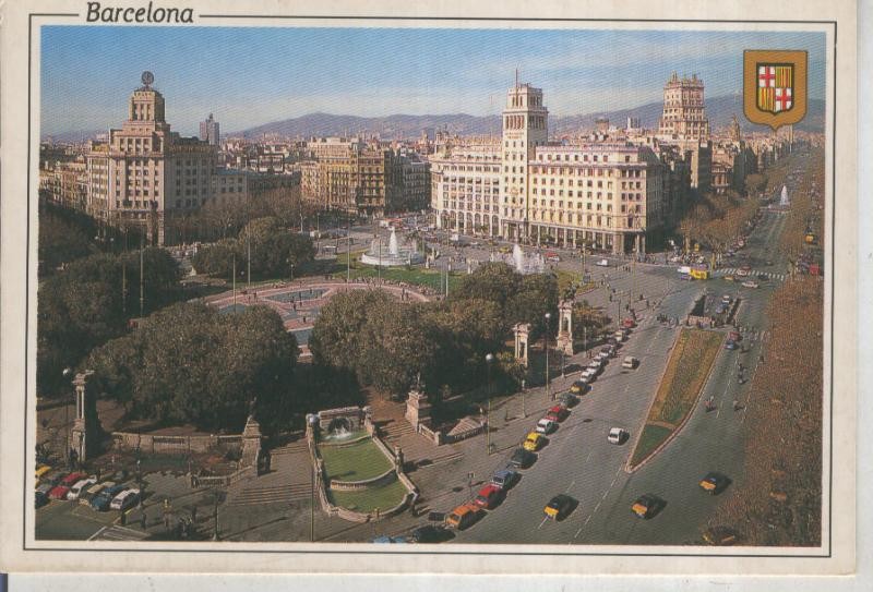 Postal 016038: Plaza Cataluña de Barcelona