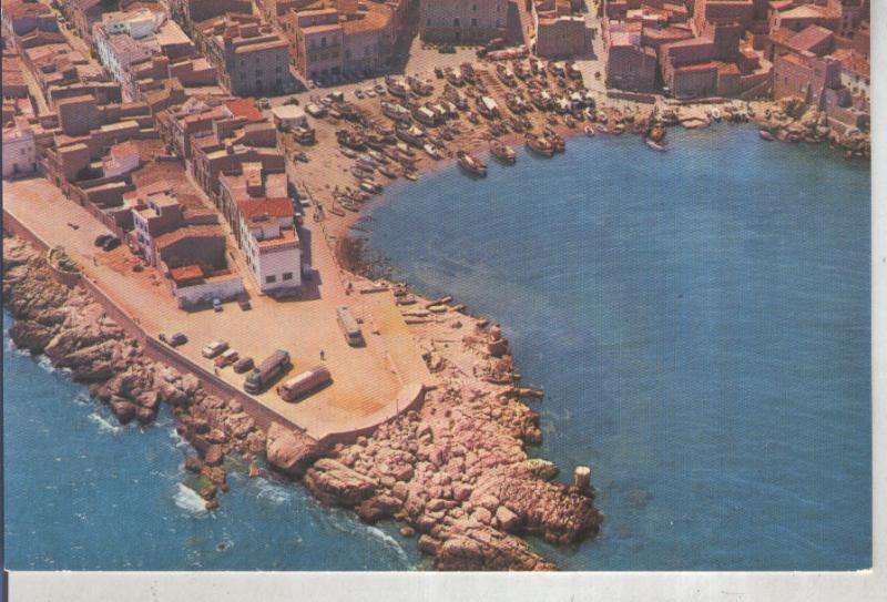 Postal 016043: Vista aerea de La Escala, costa brava