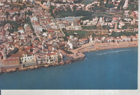 Postal 016050: Vista aerea de Sitges