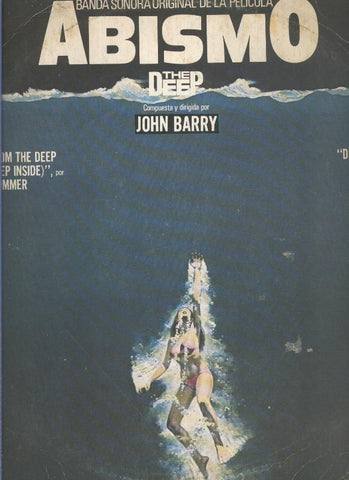 Disco LP: Banda sonora original de la pelicula Abismo por John Barry