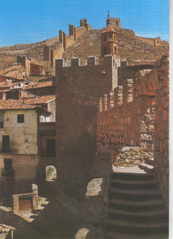 Postal 016107: Torreon y muralla de Albarracin, Teruel