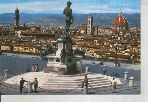 Postal 016124: Panoramica de la plaza de Miguel Angel en Firenze, italia