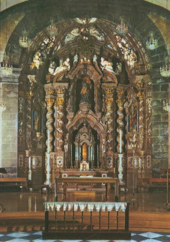 Postal 016127: altar mayor de la iglesia del Santuario de Loyola