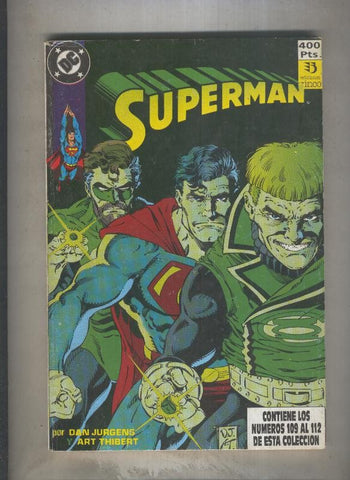 Superman volumen 2 retapado numero 109 al 112 (numerado 2 en trasera)