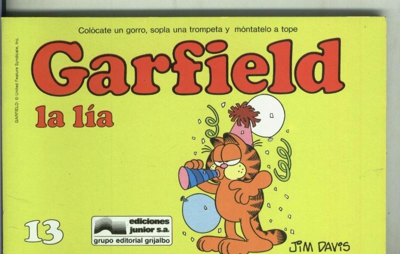 Garfield de Jim Davis numero 13: La lia (numerado 2 en interior cubierta)