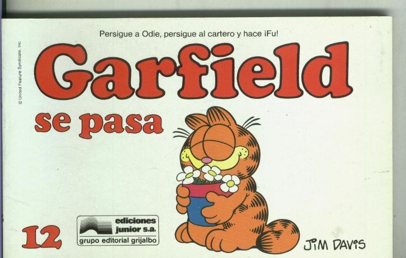 Garfield de Jim Davis numero 12: Se pasa