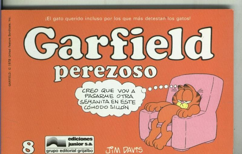 Garfield de Jim Davis numero 08: Perezoso