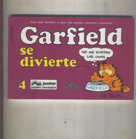 Garfield de Jim Davis numero 04: Se divierte (numerado 1 en interior cubierta)