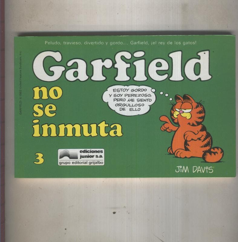 Garfield de Jim Davis numero 03: No se inmuta (numerado 1 en interior cubierta)