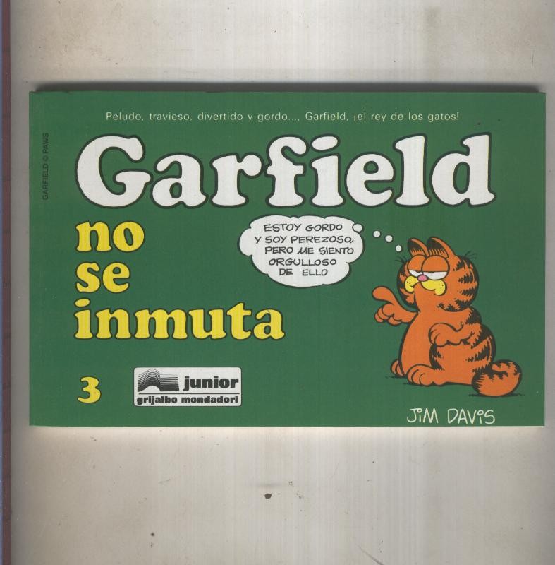 Garfield de Jim Davis numero 03: No se inmuta (numerado 2 en interior cubierta)