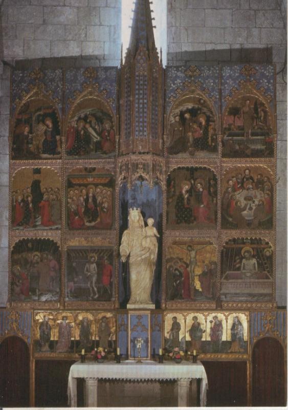 Postal 016141: Retablo Nta Sra del Roser en Sant Martin Sarroca, Barcelona