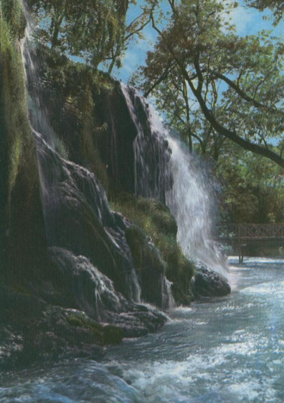 Postal 016155: Cascada de El Iris en el Monasterio de Piedra, Zaragoza