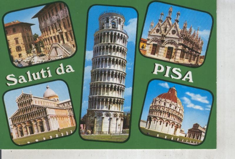 Postal 016165: Recuerdos de Pisa, italia