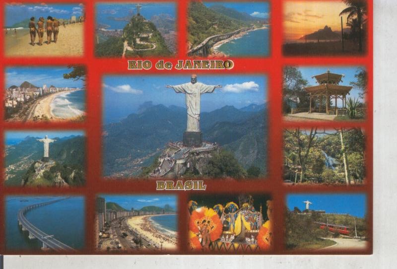 Postal 016169: Vistas diversas de Rio de Janeiro, Brasil