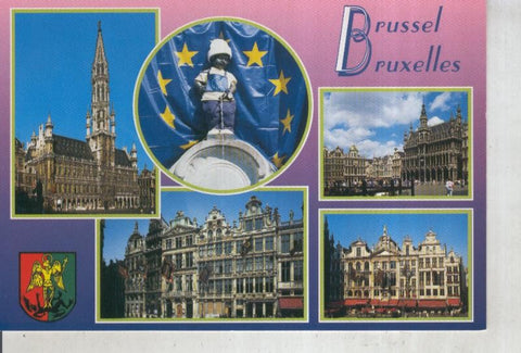 Postal 016173: Vistas varias de Bruxelles, Belgica