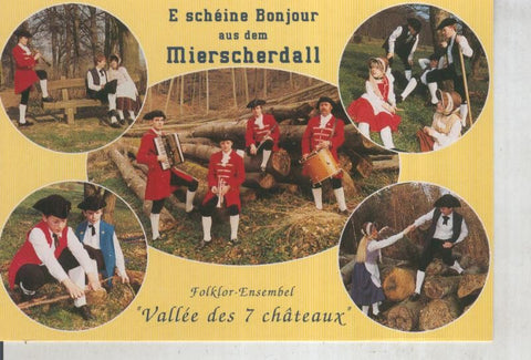 Postal 016174: Escenas folcloricas del Vallee des 7 chateaux