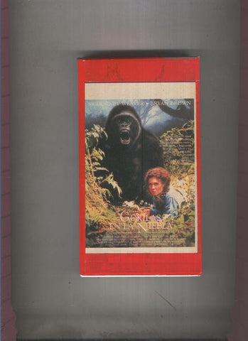 Video VHS: Gorilas en la niebla con Sigourney Weaver