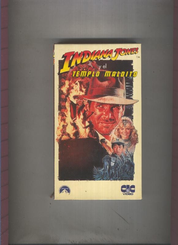 Video VHS: Indiana Jones y el templo maldito