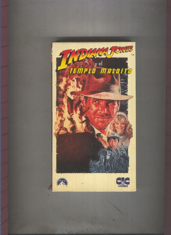 Video VHS: Indiana Jones y el templo maldito
