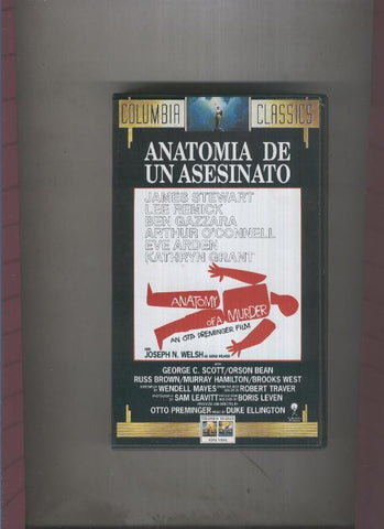Video VHS: Anatomia de un asesinato con James Stewart