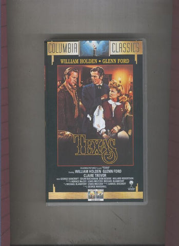 Video VHS: Texas con William Holden y Glenn Ford