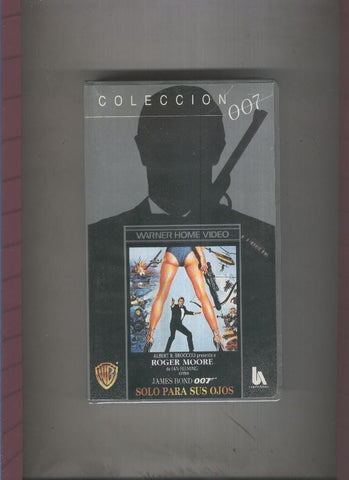 Video VHS: 007 Solo para sus ojos con Roger Moore