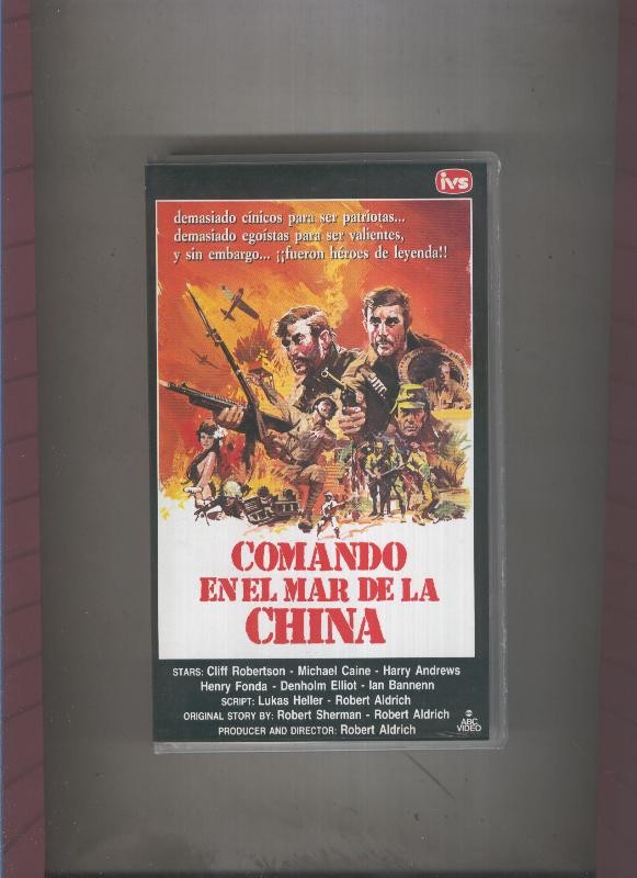 Video VHS: Comando en el mar de la china con Michael Caine