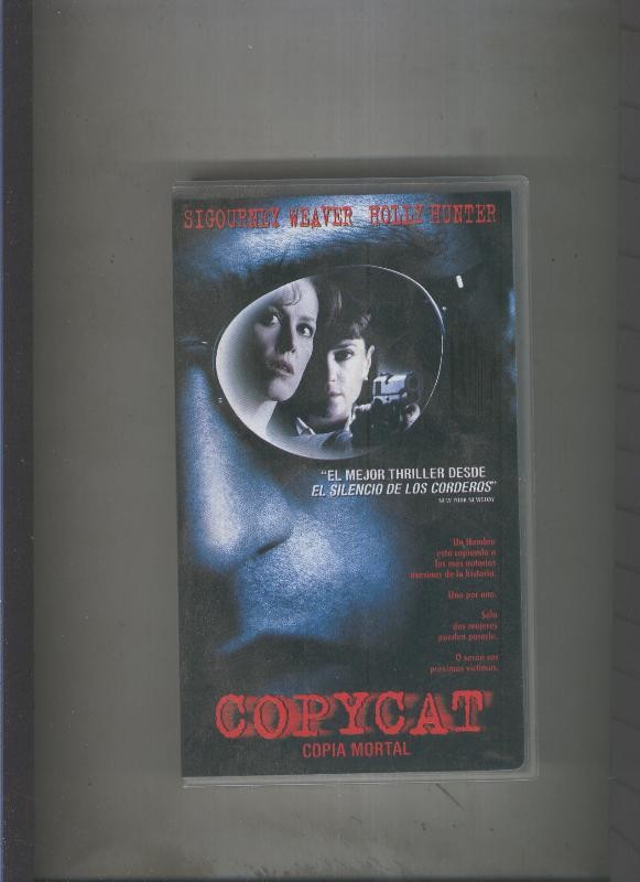 Video VHS: Copy Cat: copia mortal con Sigourney Weaver