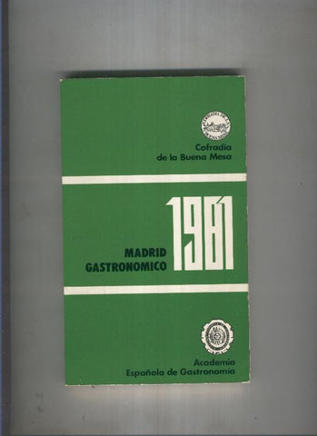 Madrid gatronomico 1981