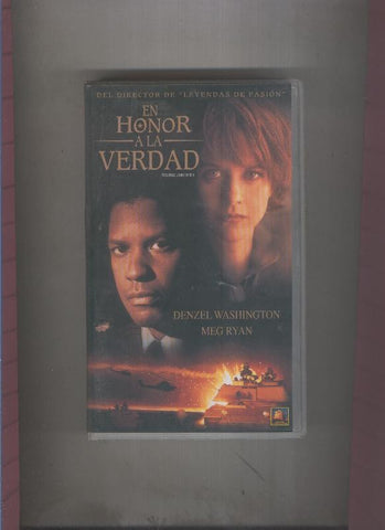 Video VHS: En honor a la verdad con Denzel Washington y Meg Ryan