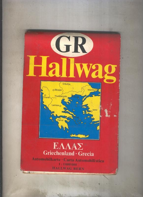 GR Hallwag: Grecia, escala 1:300000